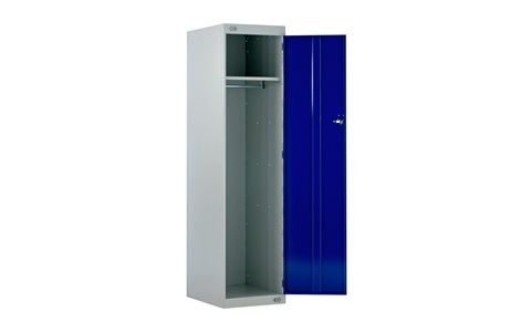 Police Locker - 1800h x 600w x 600d mm - CAM Lock - Door Colour Blue
