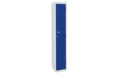 1 Door Heavy Duty Locker 1800h x 300w x 450d mm -  Door Colour Blue - ASSA Deadlock