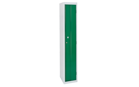 1 Door Heavy Duty Locker 1800h x 300w x 450d mm -  Door Colour Green - ASSA Deadlock